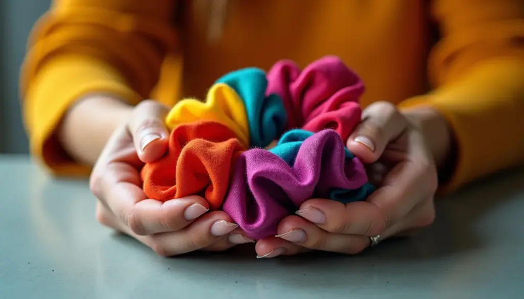 Como fazer scrunchies de cabelo para vender com acabamento profissional Como fazer scrunchies de cabelo para vender com acabamento profissional
