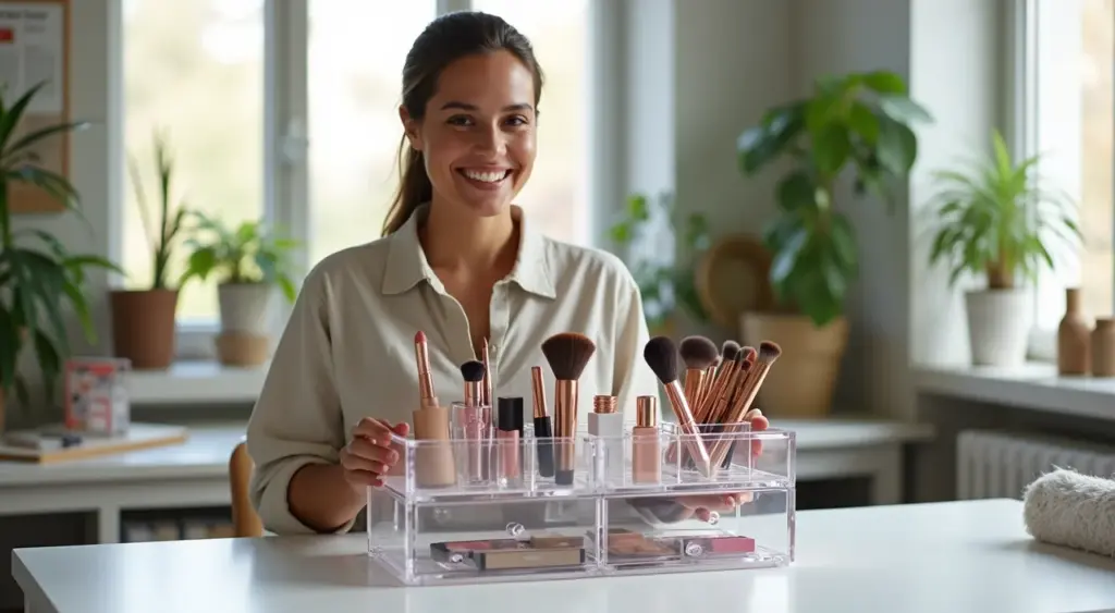 Como fazer um organizador de maquiagem de acrílico que dura anos
