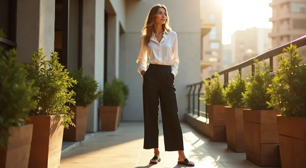 Como usar calça pantacourt preta: o truque de proporções que ninguém te contou Como usar calça pantacourt preta: o truque de proporções que ninguém te contou