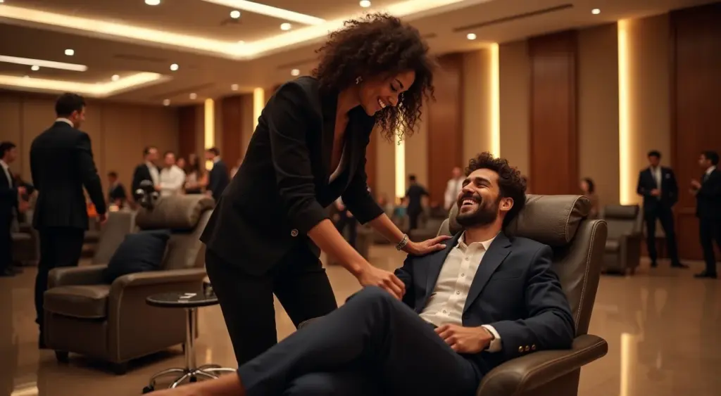 Quick Massage em Eventos: O Guia que Transforma Seu Evento em Experiência