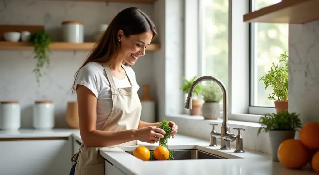 27 Ideias de Cozinha com Pia de Canto que Dobram seu Espaço