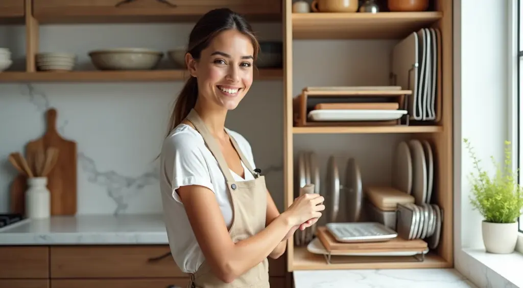 17 Ideias de Organização de Formas e Assadeiras na Cozinha que Funcionam