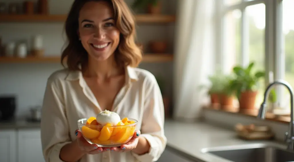 Pessego Com Creme De Leite: Sobremesa de Emergência em 10 Minutos