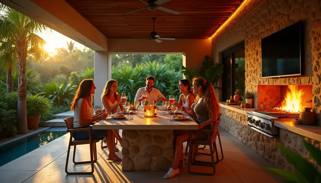 50 Ideias de Área Gourmet com TV e Churrasqueira 50 Ideias de Área Gourmet com TV e Churrasqueira