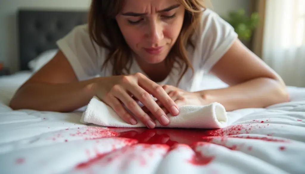 Nunca use água quente: como limpar mancha de sangue no colchão