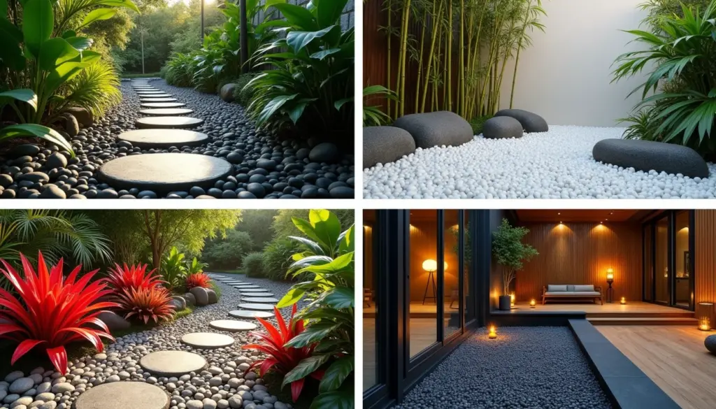 43 Ideias de Jardim com Pedras e Seixos que Transformam Seu Quintal
