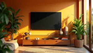 38 Ideias de Prateleira de Vidro para Sala de TV que Transformam