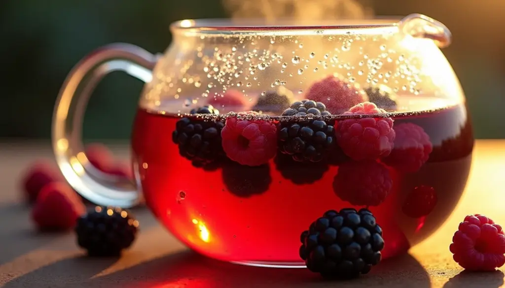 Receita de Chá de Frutas Vermelhas Caseiro: Pronto em 15 Minutos