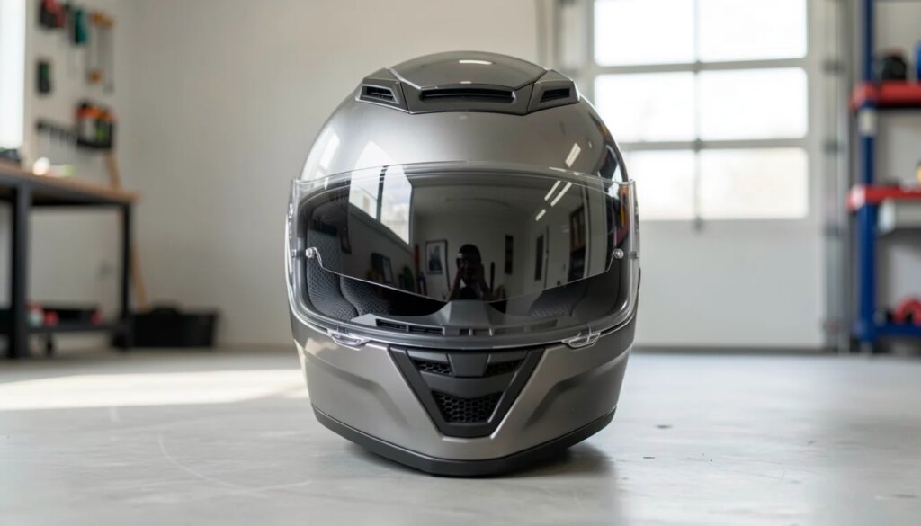 Medida da cabeça deu número ímpar: qual tamanho de capacete escolher? Capacete de moto moderno em destaque, mostrando detalhes de qualidade e acabamento premium.